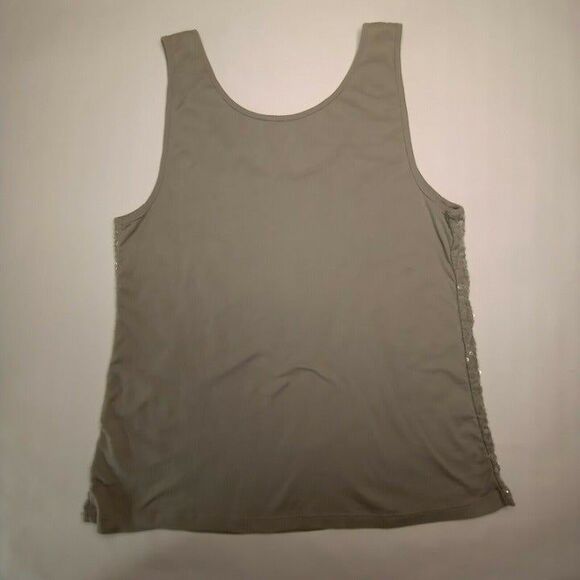 Old Navy Womens Plus Sz XXL Gray Sequined Tank Top - Picture 3 of 7